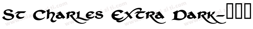 St Charles Extra Dark字体转换